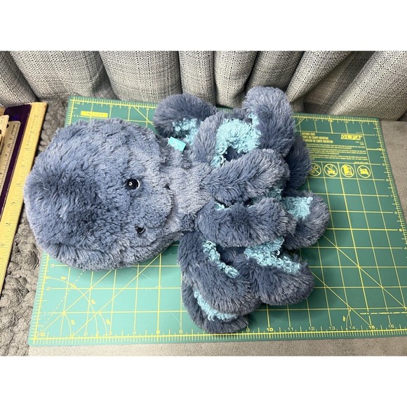 Manhattan Toy Octopus Plush Blue Stuffed Animal Curl Legs 13” - Picture 9 of 9